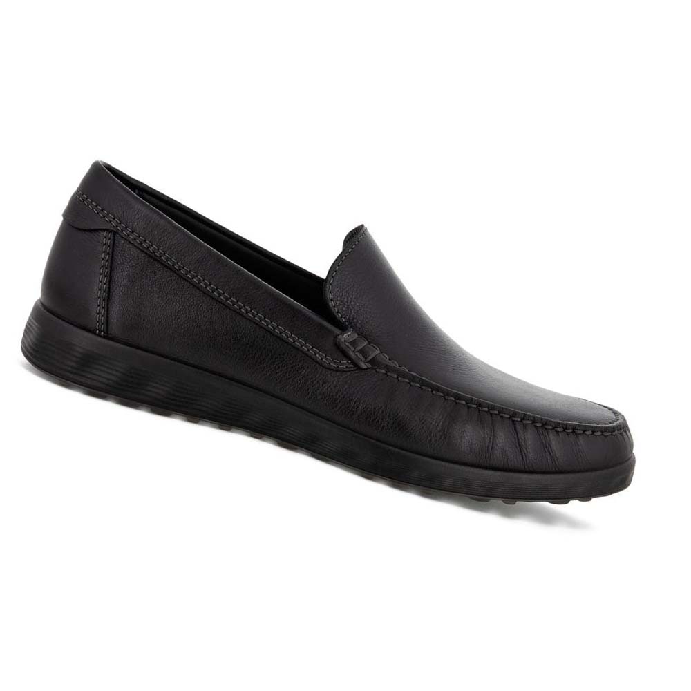 Men\'s Ecco S Lite Moc Classic Moccasins Black | Canada 581RVD